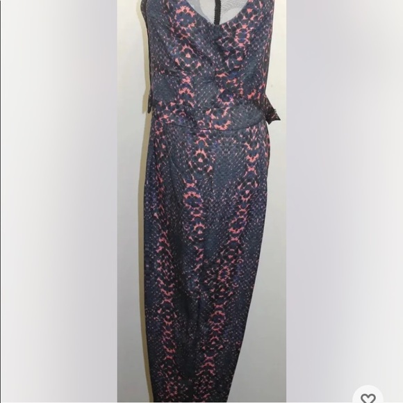 Charlie Jade Women Jumpsuit Medium Snake Print Black Blue Pink Sleeveless Pants - Picture 12 of 14